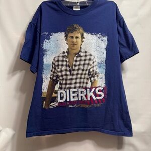 Dierks Bentley Tour Shirt Feel that Fire Blue Size M